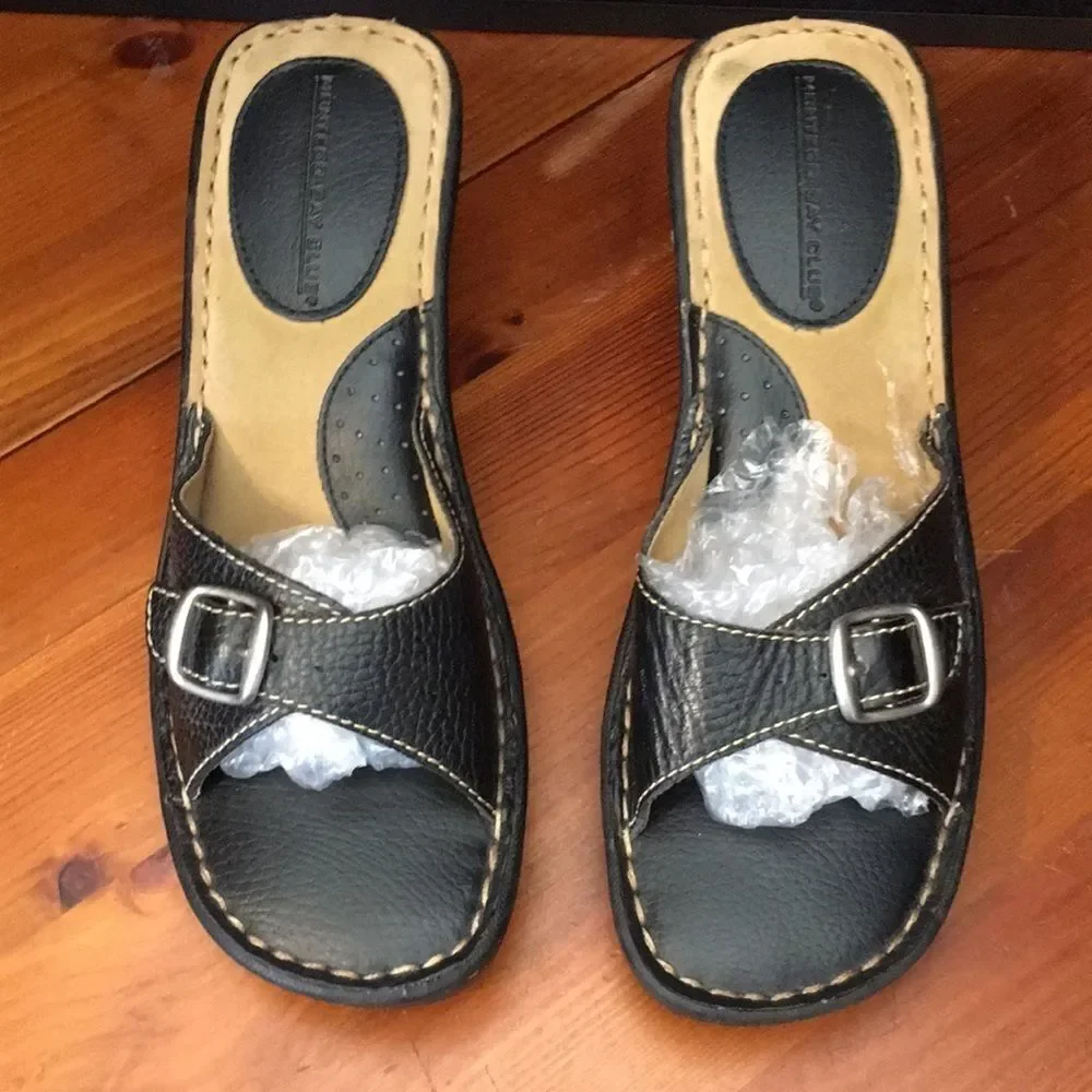 Montego Bay Club Leather Sandals - Stylish Comfort for Any Occasion
